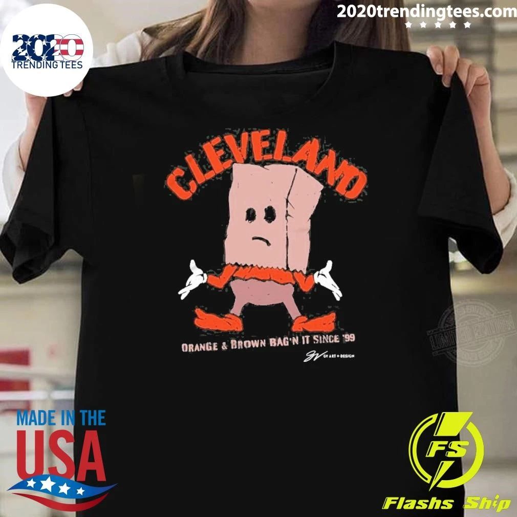 Cleveland Orange & Brown Bag It Since 99 Signature Shirt