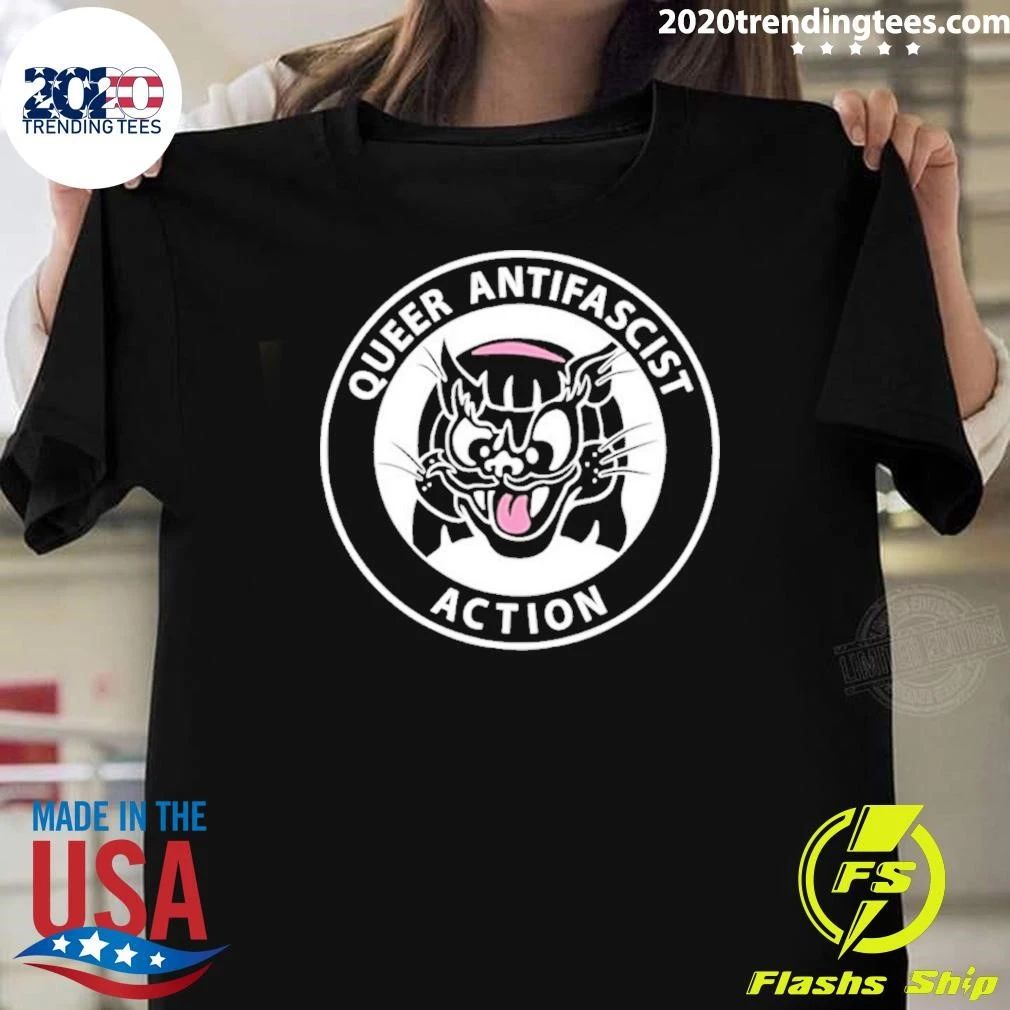 Queer Antifascist Action Antifa Lgbtq Shirt