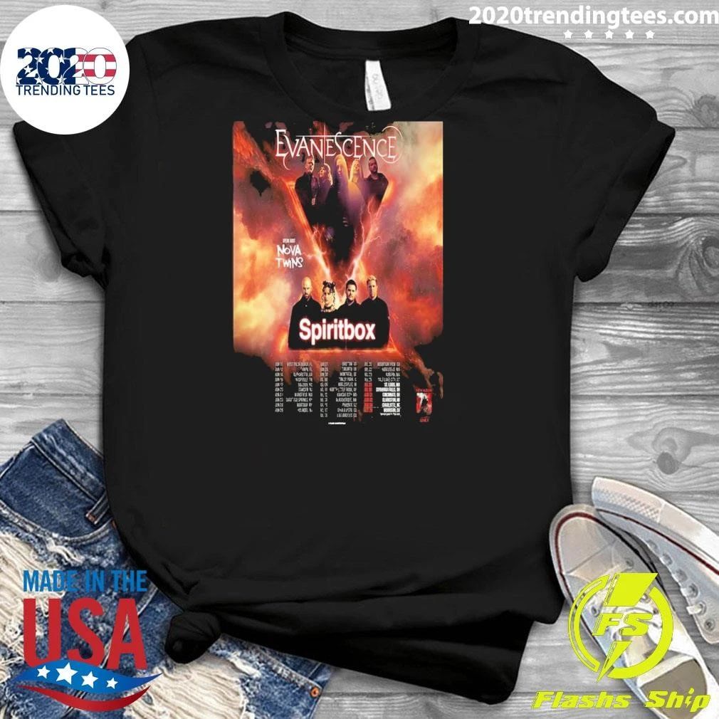 Evanescence The Us Tour 2026 Poster Shirt
