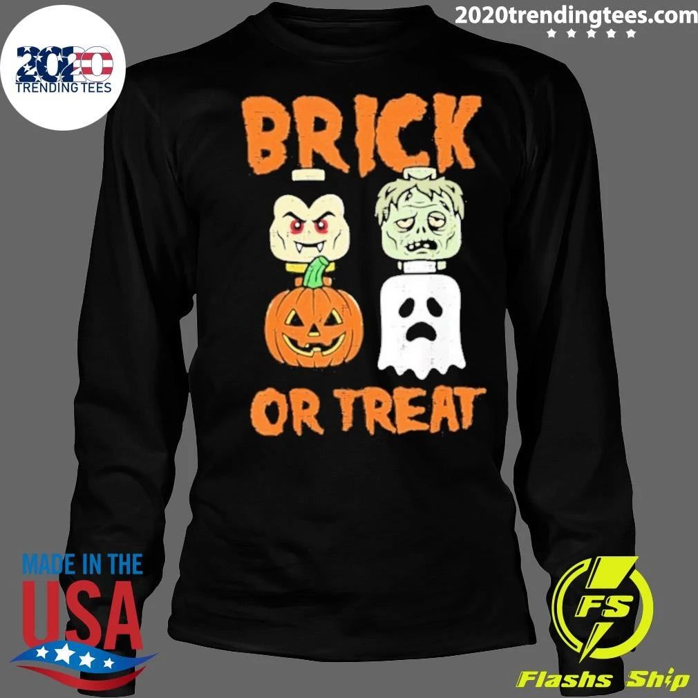 2026 Halloween Brick Or Treat Protest Shirt