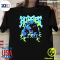 Horses Panther Lightning Metal Band Graphic Shirt